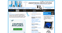 Desktop Screenshot of anesthesiamedications.com